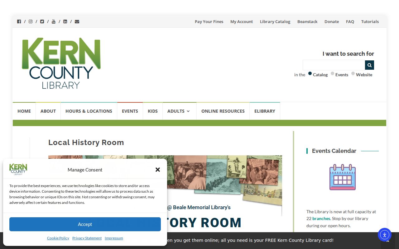 Delano people directories screenshot of Kern County Library Local History Room directory resources